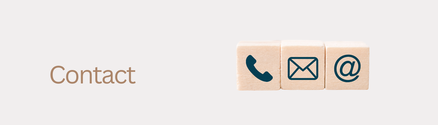Phone, email and contact icons